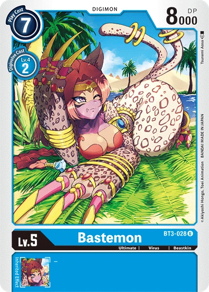 Digimon Karte BT3 028 Bastemon Game Kiwi